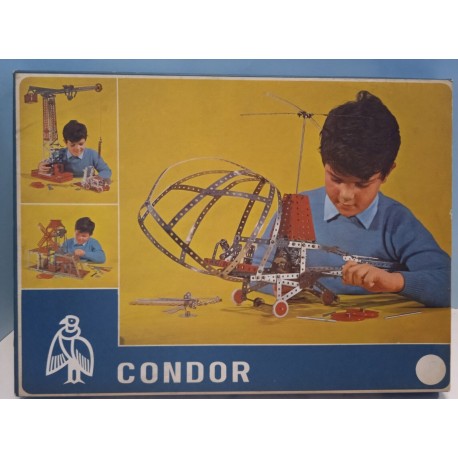 Condor Play Set 2 Costruzioni Meccaniche con libretto in Metallo Vintage