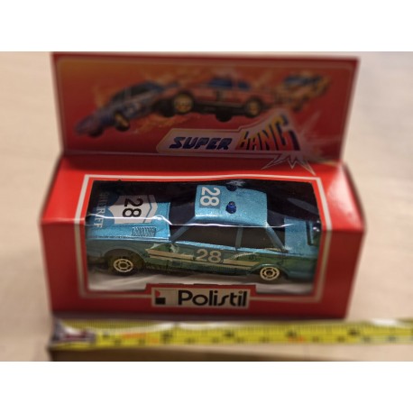 Polistil Super Bang Stunt Cars Crash'em Police Car Metallic Blue 28 '80 HK 1/40