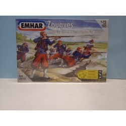 Zouaves Crimean War 66 Figures Soldiers  1/72 Cod 7212 Emhar