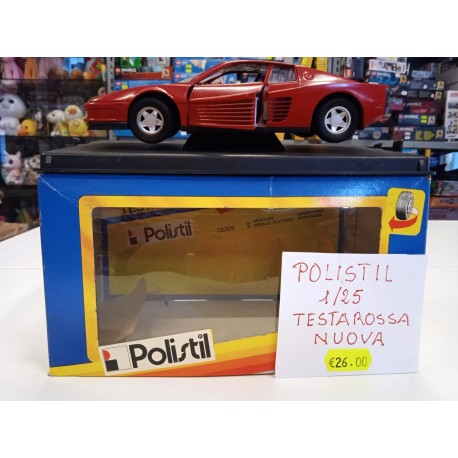 Testarossa con 2 Aperture Polistil Scala 1:25 Die Cast Metal Nuova