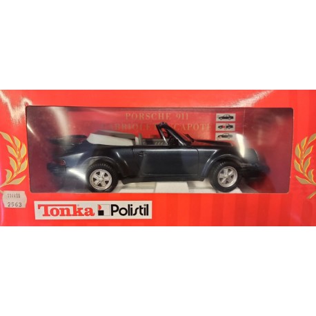 Porsche 911 Turbo Cabrio con capote aperta Scala 1:16 Made in Italy Polistil