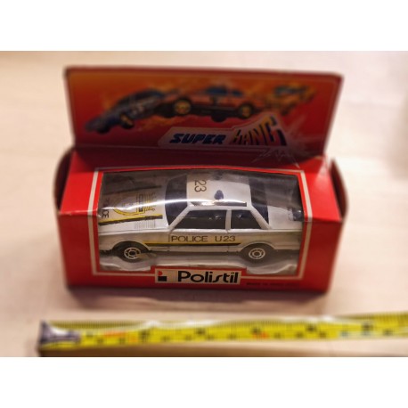 Polistil Super Bang Stunt Cars Crash'em Police White U23 '80 HK 1/40