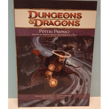 D&D Dungeons & Dragons Poteri Psionici edizione italiana Gioco Ruolo Supplemento