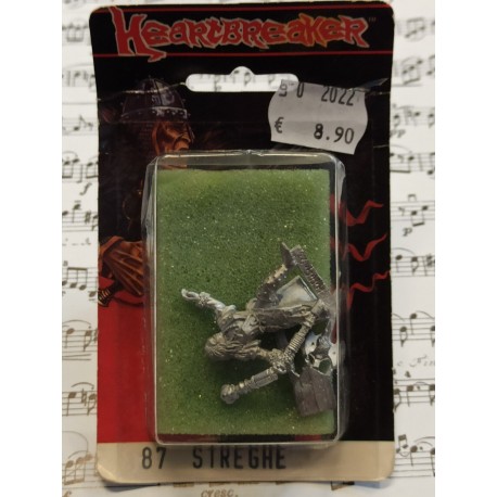 Heartbreaker Miniatures - -87 Metal - 28 mm ( Heroquest - D&D ) - Witch - Strega