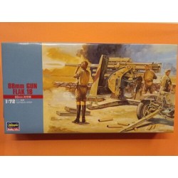 88 mm Gun Flak 18 Germany WWII Mt10 Plastic Kit 1/72 Hasegawa