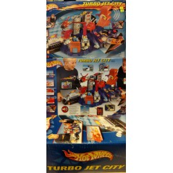 Hot Wheels Turbo Jet City Circuito con Macchinine Electronic Cod 54942 Mattel 