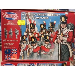 Waterloo British Infantry Centre Companies 52 Figure 28 mm Soldiers  Victrix