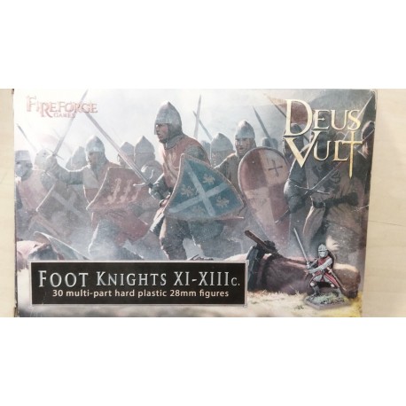 Deus Vult Foot Knights XI - XIII c Soldiers Plastic 28 mm FFG015 FireForge Games