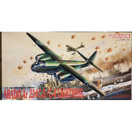 Arado Ar 234 C3 /C4 Lightning Golden Wings Plastik Model Kit 1/72 Dragon N°5004