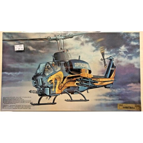 AH1T Super Cobra Gold Cobra Helicopter 1/35 Scale Model Kit Limited Edition MRC