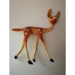 Bambi Flessibile Disney in Gomma 15 cm Vintage