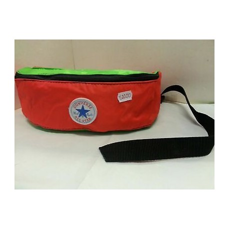 Borsello Bag Marsupio Arancione, Verde e Nero  Converse All Star Vintage