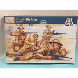 British 8th Army World  War II Figures 1/72 N°6077 Italeri Soldatini