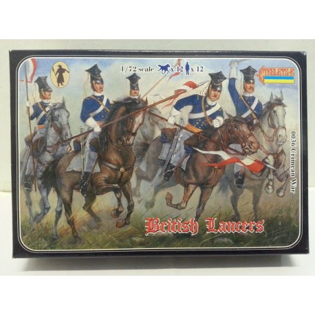 British Lancers Crimea War Figures 12 Soldiers  1/72 Cod 0036 Strelets