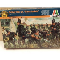 British 95th rgt Green Jackets Napoleonic War 1/72 Italeri 6083 Soldatini