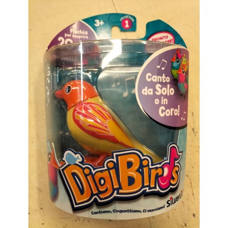 Digi Birds Giallo e Arancione l'uccellino che Cinguetta 20 suoni Silverlit