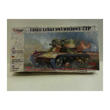 CZOLG LEKKI DWUWIEZOWY 7 TP ATGWs Plastic Model Kit MIRAGE 1/72 N°72602