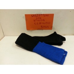 Calzettoni con staffa da Calcio Nero e Blu Vintage Valsport