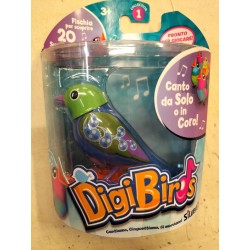 Digi Birds Blu e Verde l'uccellino che Cinguetta 20 suoni Silverlit