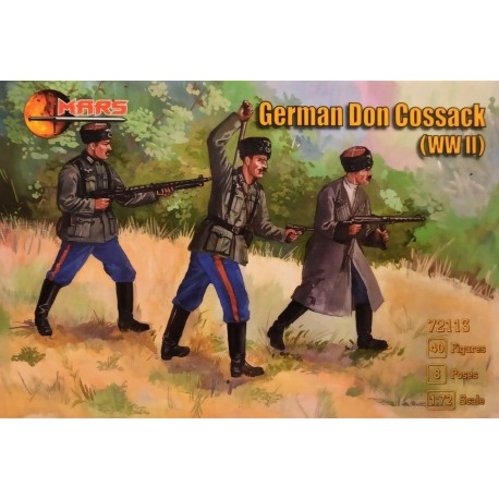 German Don Cossaks WW2 - Mars 72113 Plastic figures 1:72 Soldatini