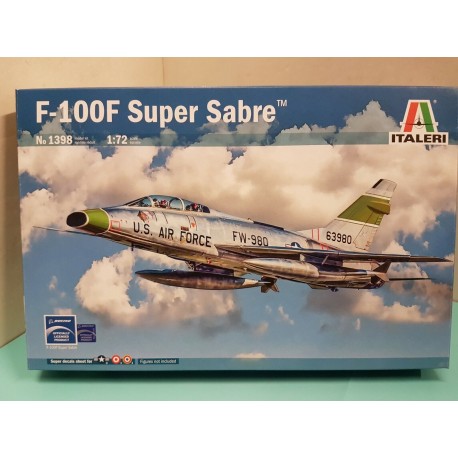 F100F Super Sabre US Airplane Plastic Model Kit 1/72 Italeri NEW cod.1398