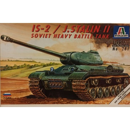 IS-2 Stalin II Russian Tank WW2 Model Plastic Kit Italeri 1:35 - n.281 Vintage