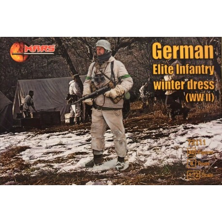 German Elite Infantry Winter WW2 - Mars 72111 Plastic figures 1:72 Soldatini