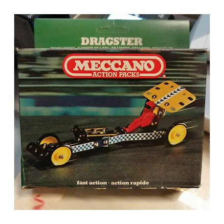 MECCANO - ACTION PACKS - Dragster - Made in France -VINTAGE - 86112-6