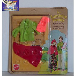 Mattel - The Sunshine Family Dress-Up Kit  Anni '70 Vintage Famiglia Felice