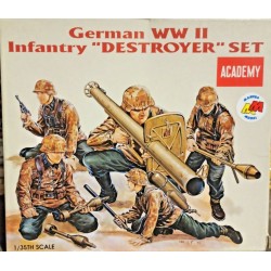 German WWII Infantry Destroyer 1/35 Plastic Military Figures Soldatini Academy