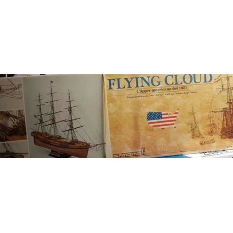 Modellismo Navale Flying Cloud Clipper American Mamoli  Model Kit 1:96 94x61cm