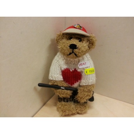 Peluche Orsacchiotto che Gioca a Golf  Misura Piccola Vintage