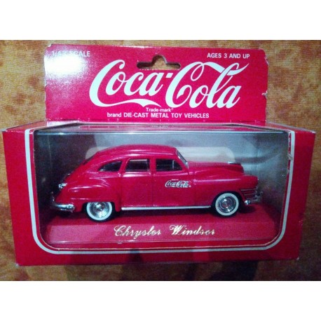 Coca Cola Die Cast Metal Toy Vehicles Chrysler Windor Rossa 1/43 Solido Vintage