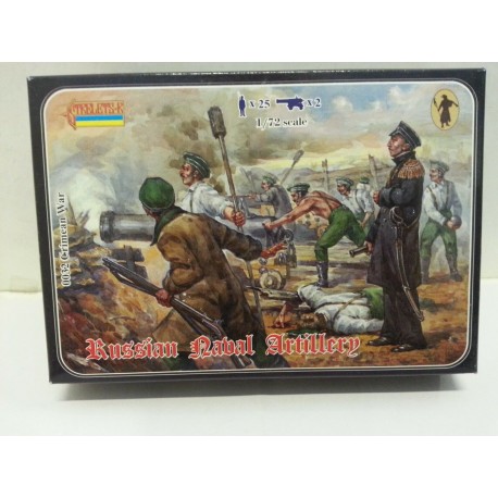 Russian Nabal Artillery Crimea War Figures 25 Soldiers  1/72 Cod 0032 Strelets