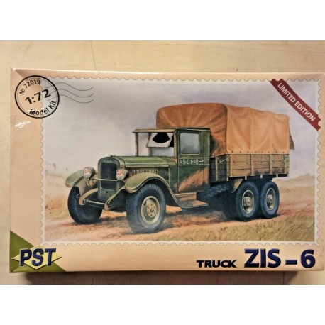 Russian WWII Truck Zis 6 Plastic Model Kit 1/72 PST N°72019