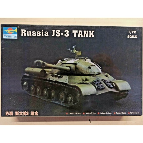 Russia JS3 Tank  Plastic Model Kit Scala 1/72 Trumpeter  07227