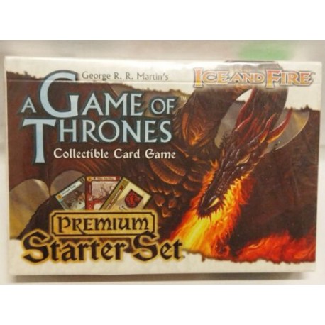 A Game of Thrones Premium Starter Set CCG Ice and Fire 2 deck 50 cards