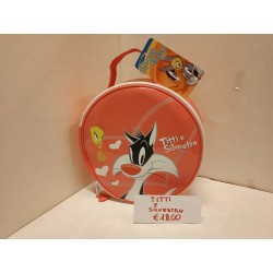 Borsa tracolla  Tonda Titti e Silvestro The Looney Tunes Show Rosa Pesca