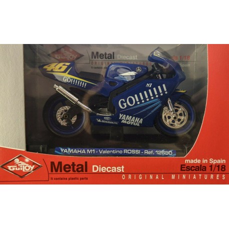 Yamaha M1 46 GO!!!! Valentino Rossi Guiloy Bike Die cast metal 1:18 Moto