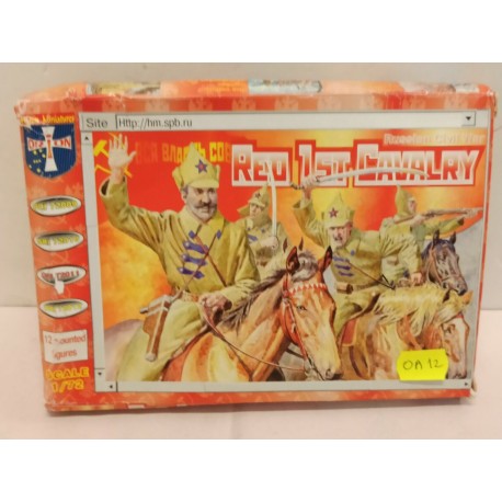 Red Ist Cavalry Figures 12 Soldiers  1/72 Cod 0A12 Orion 72011