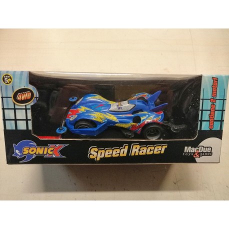 Speed Racer Sonicx - Mini 4WD -  Contiene 2 motori - MacDue - Blue