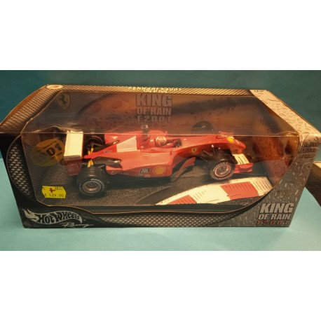 Ferrari F2001 King of Rain  Die Cast Model 1/18 Hot Wheels Racing