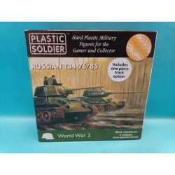 Russian T34 76/85 Tank Plastic Model Kit 15mm Art 15001 Plastic Soldier