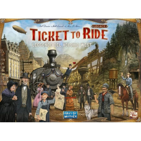 Ticket to Ride Legacy - Le Leggende del Vecchio West - Asmodee in Italiano