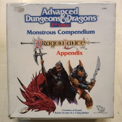 Advanced Dungeons e Drangons 2nd ED. Monstrous Compendium Dragonlance Appendix
