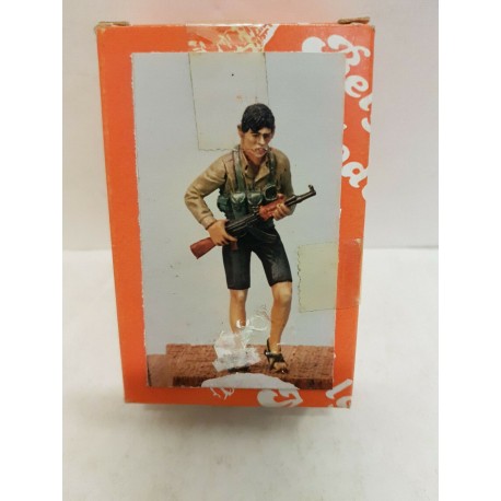 Metal Figure Viet Cong Soldier N°195 1/35 Belgo Models soldatino