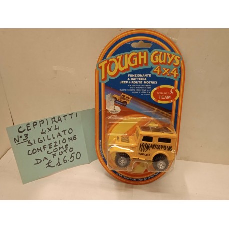 Tough Guys 4x4 Jungle 7 N 25130 Funzionante a batteria Ceppiratti Vintage