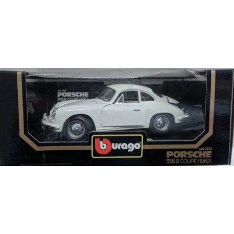 Porsche 356 B Coupé 1962 White Scala 1:18 Made in Italy Burago BBurago