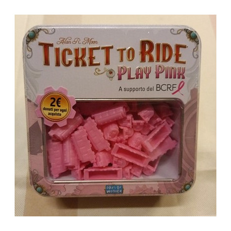 Ticket To Ride Play Pink A Supporto Del BCRF Serie limitata fuori Produzione