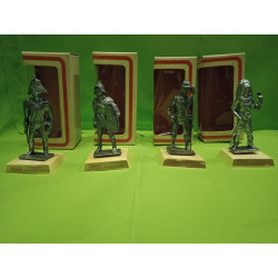 Miniature Set da 4  Mercury Tamburo Maggiore Gladiatore Artigliere Capo Sioun